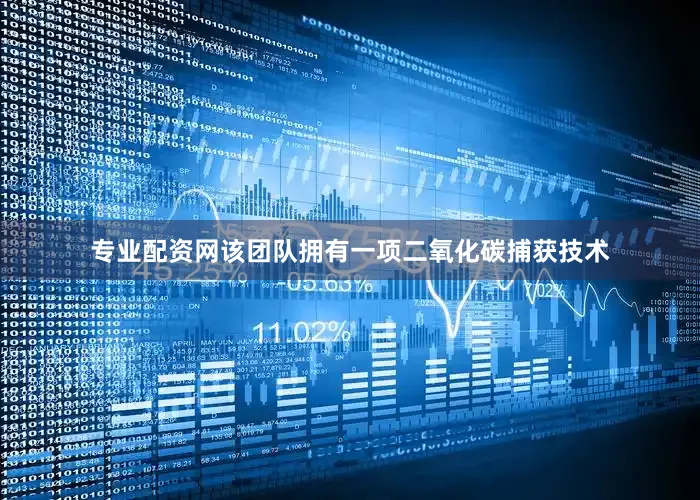 专业配资网该团队拥有一项二氧化碳捕获技术