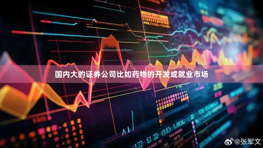 国内大的证券公司比如药物的开发或就业市场